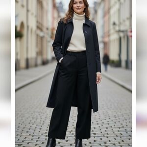 NEW, BROOKS BROTHERS, NAVY BLUE, CAR COAT, OVERCOAT, EXCELLENT CONDITION Size 14